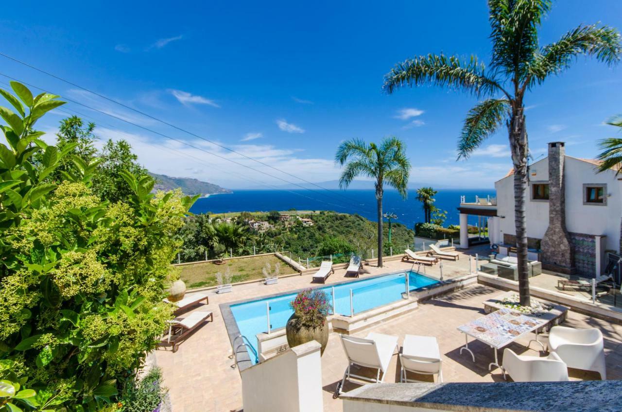 Luxury Taorum Villa With Spectacular Sea Views In Taormine Extérieur photo